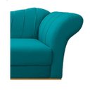 Ver imagem 5 de Recamier Vanessa 1,60M Lado Esquerdo Suede Azul Turquesa - Amarena Móveis