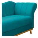 Ver imagem 6 de Recamier Vanessa 1,60M Lado Esquerdo Suede Azul Turquesa - Amarena Móveis