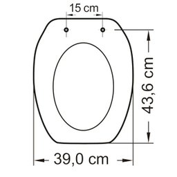 Assento em Resina Termofixa Soft Close para Louça Thema Tupan - 3