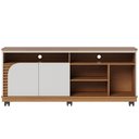 Ver imagem 2 de Rack para Sala de Estar TV 65 pol com Rodízios Laguna C04 Freijó Off White - Lyam Decor