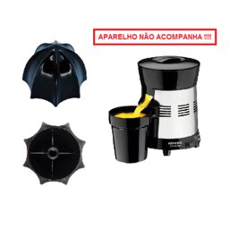 Cone Espremedor Frutas Mondial Premium Preto com 2 Peças - 2