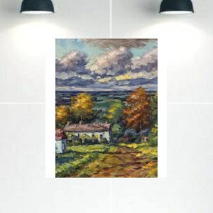 Quadro Decorativo Tela Canvas Paisagens Ref:qbpa4 Lojall 120 X 80 Cm Borda Infinita