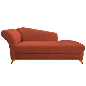 Recamier Vanessa 1,60M Lado Direito Suede Terracota - Amarena Móveis