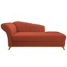 Recamier Vanessa 1,60M Lado Direito Suede Terracota - Amarena Móveis - 1