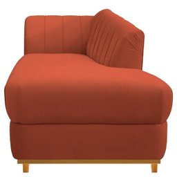 Recamier Vanessa 1,60M Lado Direito Suede Terracota - Amarena Móveis - 3