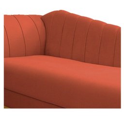 Recamier Vanessa 1,60M Lado Direito Suede Terracota - Amarena Móveis - 6