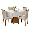 Ver imagem 1 de Toalha de Mesa 4 Lugares Lepper Super Prática 140x140cm Algodão Geométrica Copacabana