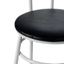 Ver imagem 6 de Kit com 2 Cadeiras Milla Açomix - Branco/Preto