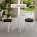 Ver imagem 2 de Kit com 2 Cadeiras Milla Açomix - Branco/Preto