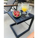 Ver imagem 2 de Kit Jogo de Mesa Aluminio Móveis Área Piscina Completo com Espreguiçadeira Alumínio