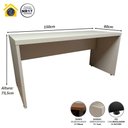 Ver imagem 4 de Escrivaninha Home Office sem Gavetas MDP 150cm Cinza Claro