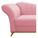 Ver imagem 5 de Recamier Vanessa 1,85M Lado Direito Suede Rosa Bebê - Amarena Móveis