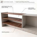 Ver imagem 2 de Rack Module com Prateleira e Nicho 180cm Byhouse