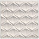 Ver imagem 3 de Kit 10 Placas Revestimento de Parede PVC 3d Losango 50x50cm Branca