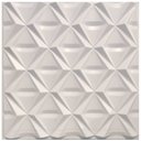 Ver imagem 1 de Kit 10 Placas Revestimento de Parede PVC 3d Losango 50x50cm Branca