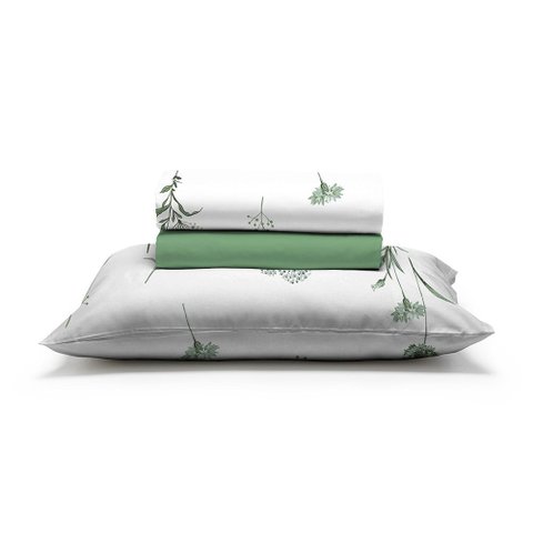 Jogo de Cama 100% Algodão Solteiro 150 Fios Fiori