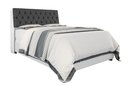 Ver imagem 3 de Cabeceira Box Queen 1,58 Isis Branco com Capitonê Preto - Framar