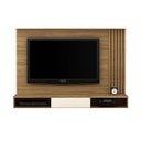 Ver imagem 3 de Painel de Tv Até 65 Polegadas Multimóveis C/ Nichos e Gaveta: Natural com Off White