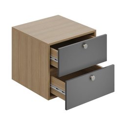 Módulo 45x40 2 Gavetas Frame CabeCasa MadeiraMadeira - 9
