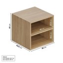 Ver imagem 4 de Módulo 45x40 2 Gavetas Frame CabeCasa MadeiraOriginals