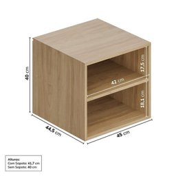 Módulo 45x40 2 Gavetas Frame CabeCasa MadeiraMadeira - 4