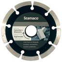 Ver imagem 1 de Disco Diamantado Segmentado para Esmerilhadeira 4.3/8"" - 2758 - Stamaco Disco Diamantado Segmentado