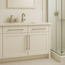 10 Puxadores Alça para Móveis Níquel Escovado 352mm Balcões Armários Gabinete Guarda-roupas - 3