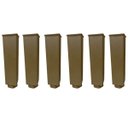 Ver imagem 1 de Kit 6 Pés Plástico para Balcão 16 a 19 Cm Marrom