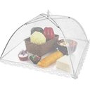 Ver imagem 3 de Kit 02 Protetor de Alimentos Tela Mosqueteiro - 46 Cm e 33 Cm - Protetor Alimento Comida Fruta e Bol