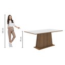 Ver imagem 3 de Mesa de Jantar Retangular Tampo de Madeira Madesa