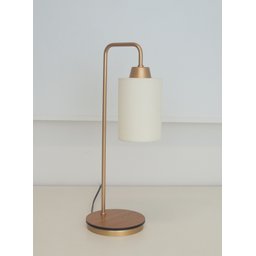 Kit2 Abajur Retro Dourado Canopla Louro Freijo C/ Cúpula Cru - 2