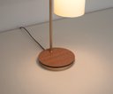 Ver imagem 4 de Kit2 Abajur Retro Dourado Canopla Louro Freijo C/ Cúpula Cru