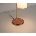 Ver imagem 4 de Kit2 Abajur Retro Dourado Canopla Louro Freijo C/ Cúpula Cru