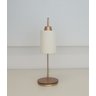 Kit2 Abajur Retro Dourado Canopla Louro Freijo C/ Cúpula Cru - 3