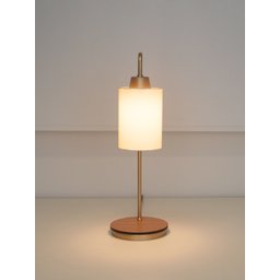 Kit2 Abajur Retro Dourado Canopla Louro Freijo C/ Cúpula Cru - 6