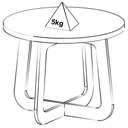 Ver imagem 2 de Mesa de Centro para Sala de Estar 59 Cm 4532 Menta Carvalho Arly Menta Carvalho