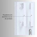 Ver imagem 5 de Porta de Aço Correr Central Postigo Grade Quadrada 2 Folhas Móveis 2 Fixas Lucasa Facilita 213x200