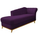 Ver imagem 2 de Recamier Vanessa 1,85M Lado Esquerdo Suede Roxo - Amarena Móveis