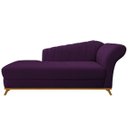 Ver imagem 1 de Recamier Vanessa 1,85M Lado Esquerdo Suede Roxo - Amarena Móveis