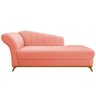 Recamier Vanessa 1,85M Lado Direito Suede Coral - Amarena Móveis - 1