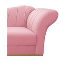 Ver imagem 5 de Recamier Vanessa 1,85M Lado Esquerdo Suede Rosa Bebê - Amarena Móveis