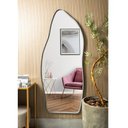 Ver imagem 1 de Espelho Grande Corpo Inteiro com Moldura Metal Orgânico Decorativo 150x60cm Luxo Cinza