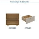 Ver imagem 3 de Módulo 45x40 2 Gavetas Frame CabeCasa MadeiraOriginals