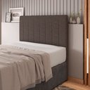 Ver imagem 7 de Cabeceira Cama Box Casal King Size Ivana 193cm Linho Marrom - Abmaza