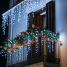 Cascata 400 Led 10m Branco Frio Natal Pisca Pisca Lâmpada Luz 8 Funções/fixo Decoração Festa 220v - 2