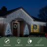 Cascata 400 Led 10m Branco Frio Natal Pisca Pisca Lâmpada Luz 8 Funções/fixo Decoração Festa 220v - 4