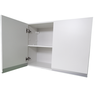 Armário Aéreo 80cm Lavanderia 2 Portas de Parede Montado Cor:branco - 4