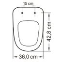Ver imagem 3 de Assento Sanitário em Resina Termofixa para Louça Ibiza Tupan