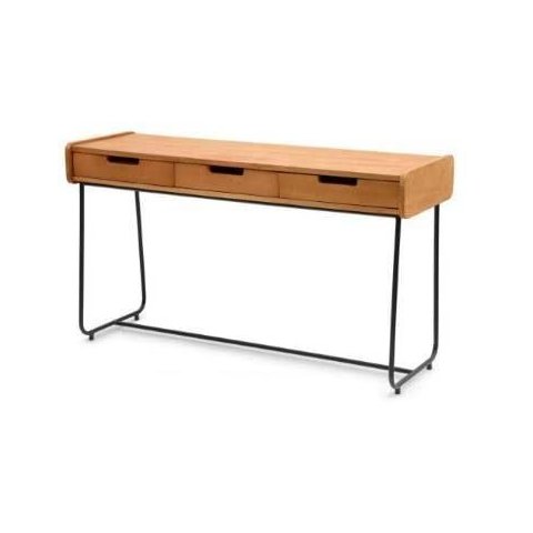 Aparador Class Tampo Mel Base Preta 150cm - 59588