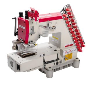 Máquina Costura Industrial Elastiqueira Cilíndrica 12 Agulhas SSTC118-12064-DP-H-SU Sun Special